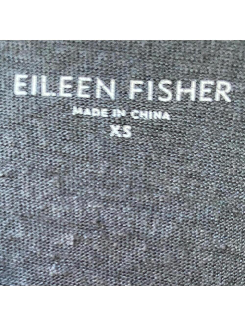 EILEEN FISHER Black Linen Sequin Tank Top Boho Coastal XS - Picture 3 of 7